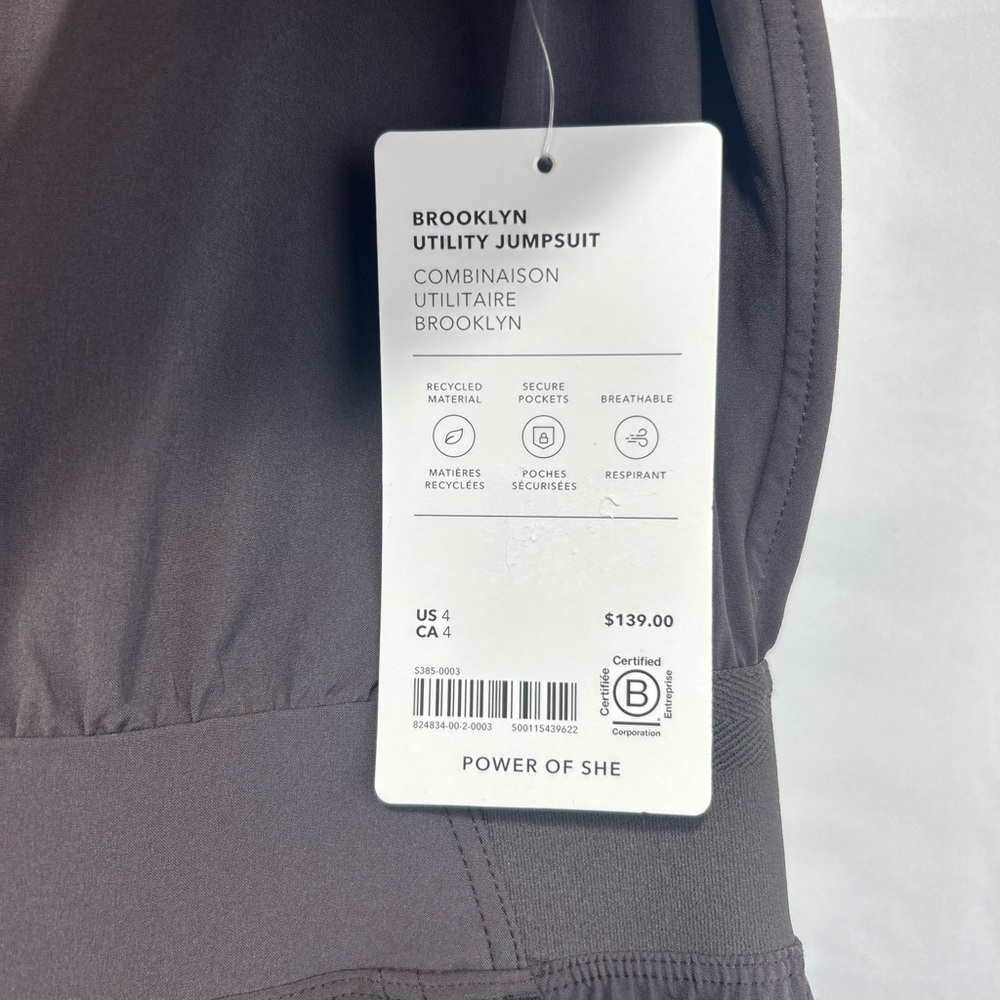 Athleta Brooklyn Utility Jumpsuit - Gray